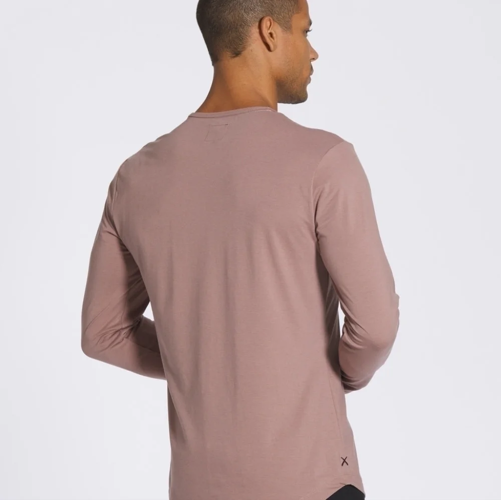 CUTS Mountain Mist Long-Sleeve Crew Neck Curve-Hem Athletic Shirt Size XL - Picture 2 of 8